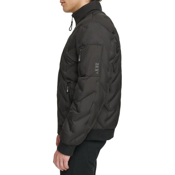 DKNY Men’s Diamond Quilted Puffer Jacket, Black, XXL - Picture 4 of 7